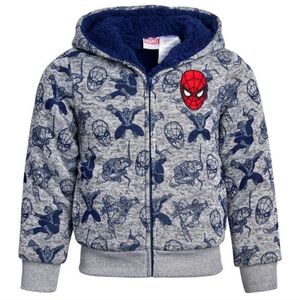 Marvel Kids Gray and Blue Spider-Man Hoodie
